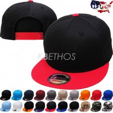 Plain Snapback Blank Solid 100% Cotton Adjustable Hat Cap Baseball  eb-59881312